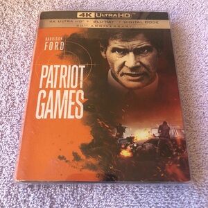 Patriot Games 4K/Blu-Ray With Slipcover And Protective Case
